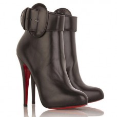 Christian Louboutin Trottinette 140mm Bokacsizma Csokoládészínű