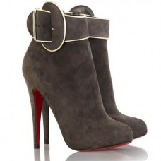 Christian Louboutin Trottinette 140mm Bokacsizma Barna