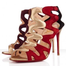 Christian Louboutin Valonana 100mm bokacsizma, sokszínű