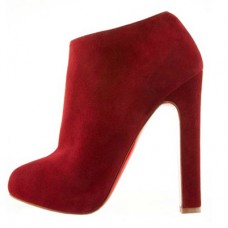 Christian Louboutin Vicky Booty 120mm bokacsizma Piros