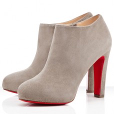 Christian Louboutin Vicky Booty 120mm bokacsizma szürke