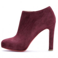 Christian Louboutin Vicky Booty 120mm bokacsizma szilva