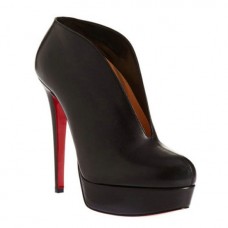 Christian Louboutin Miss Fast Plato 120mm bokacsizma, fekete