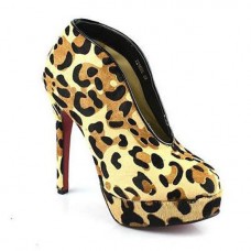 Christian Louboutin Miss Fast Plato 120mm bokacsizma leopárdmintás