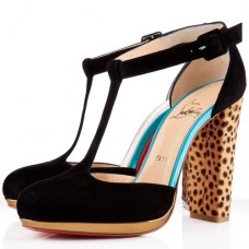 Christian Louboutin Minochon 120mm bokacsizma fekete