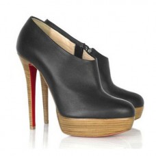 Christian Louboutin Moulage 140mm bokacsizma fekete
