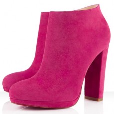 Christian Louboutin Rock And Gold 120mm Bokacsizma Rózsaszín