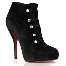 Christian Louboutin Fifre Corset 120mm Bokacsizma Fekete