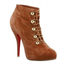 Christian Louboutin Fifre Corset 120mm Bokacsizma Barna