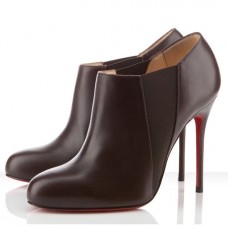 Christian Louboutin Lastoto 100mm Bokacsizma Csokoládészínű