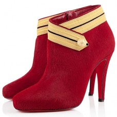 Christian Louboutin Marychal 100mm bokacsizma Piros