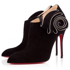 Christian Louboutin Mrs. Baba 100 mm-es bokacsizma fekete