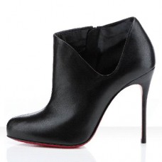 Christian Louboutin Lisse 100mm bokacsizma fekete