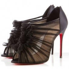 Christian Louboutin Canonita 100mm bokacsizma fekete