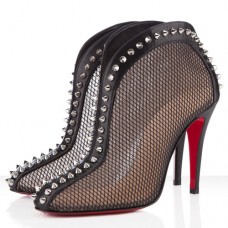 Christian Louboutin Bourriche 100mm-es bokacsizma fekete