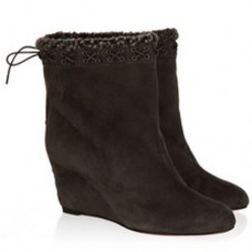 Christian Louboutin Toufure 80mm-es bokacsizma fekete