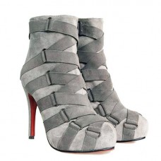 Christian Louboutin Nitoinimoi Bandage 120mm bokacsizma szürke Christian Louboutin Nitoinimoi Bandage 120mm bokacsizma szürke