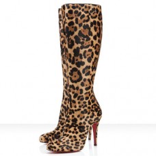 Christian Louboutin Bourge 100mm Csizma Leopárdmintás