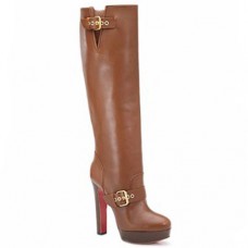 Christian Louboutin Harletty 140mm csizma barna