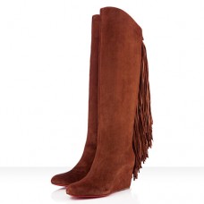 Christian Louboutin Pouliche 80mm csizma barna