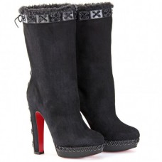 Christian Louboutin Step N Roll 140mm csizma fekete