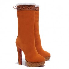Christian Louboutin Step N Roll 140mm csizma barna