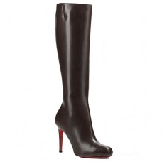 Christian Louboutin Simple Botta 100mm Csizma Csokoládészínű