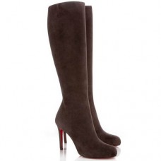 Christian Louboutin Simple Botta 100mm Csizma Csokoládészínű