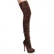 Christian Louboutin Gazolina 140mm csizma barna Christian Louboutin Gazolina 140mm csizma barna