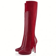 Christian Louboutin Ysa 100mm csizma Piros