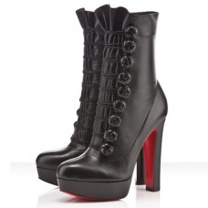 Christian Louboutin Chasseresse 140mm csizma fekete