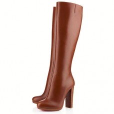 Christian Louboutin MiraBelle 120mm csizma barna