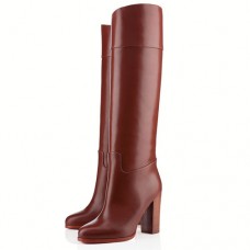 Christian Louboutin Dartata 80mm csizma csokoládébarna