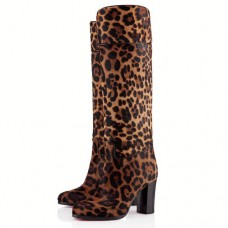 Christian Louboutin Dartata 80mm Csizma Leopárdmintás Christian Louboutin Dartata 80mm Csizma Leopárdmintás