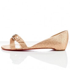 Christian Louboutin Atalanta lapos szandál, nude