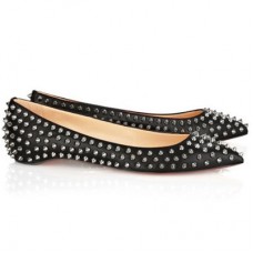 Christian Louboutin Pigalle szegecselt balerina cipő fekete