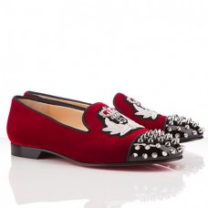Christian Louboutin Intern Loafers Piros