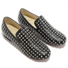 Christian Louboutin gurulós szöges mokaszin fekete Christian Louboutin gurulós szöges mokaszin fekete