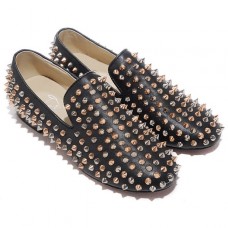 Christian Louboutin gurulós szöges mokaszin fekete Christian Louboutin gurulós szöges mokaszin fekete