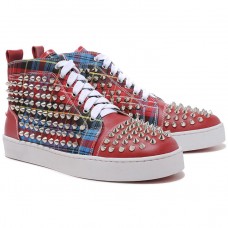 Christian Louboutin Louis Spikes Tornacipő Piros