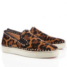 Christian Louboutin Pik csónakos szandál leopárd mintával