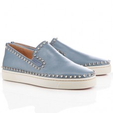 Christian Louboutin Pik csónakos szandál világosszürke