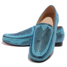 Christian Louboutin Croc Maroc Loafers Kék