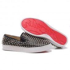 Christian Louboutin Roller Boat Loafers Fekete