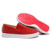 Christian Louboutin Roller Boat Loafers Piros Christian Louboutin Roller Boat Loafers Piros