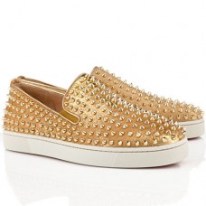 Christian Louboutin Roller Boat Loafers Arany
