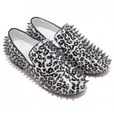Christian Louboutin Rollerboy Szöges Loafers Fehér
