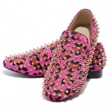 Christian Louboutin Rollerboy Szöges Loafers Rózsaszín Matador