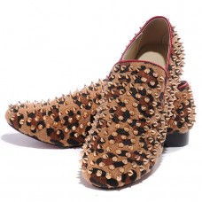 Christian Louboutin Rollerboy Szöges Loafers Leopárdmintás