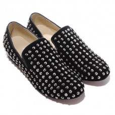 Christian Louboutin Rollerboy Szöges Loafers Fekete